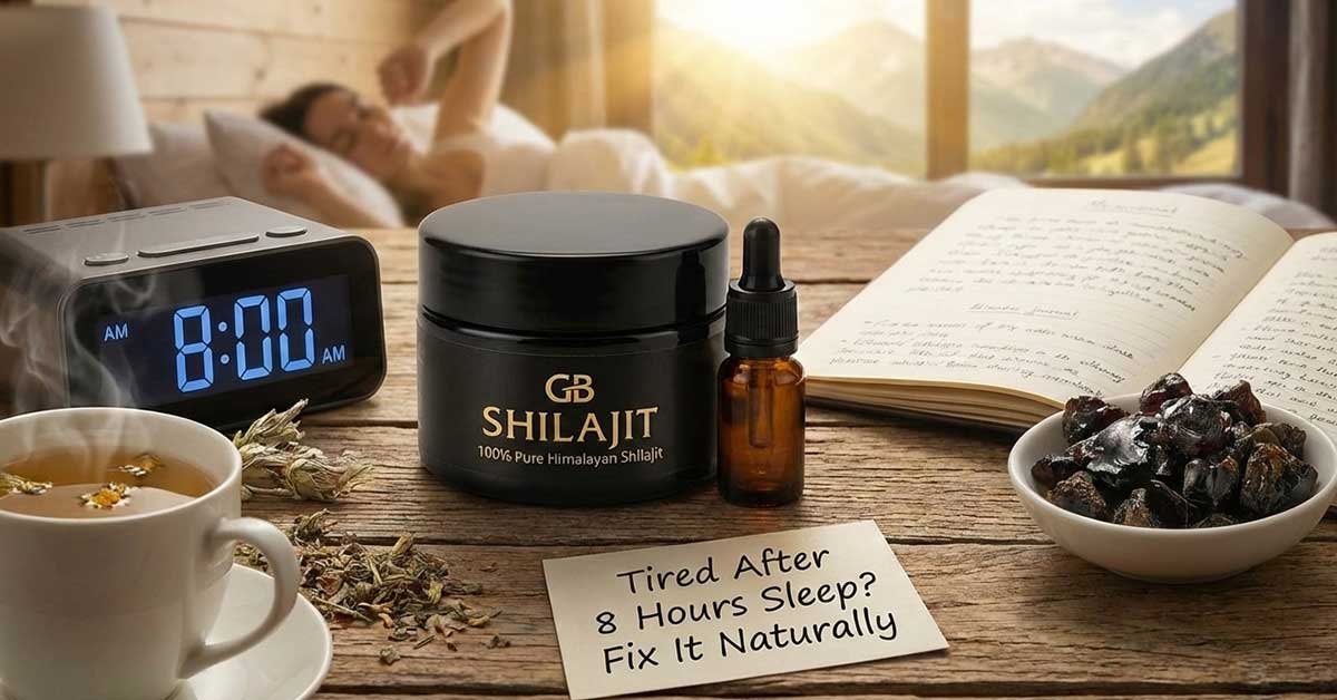 Tired After 8 Hours Sleep? Fix It Naturally | GB Shilajit